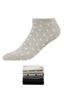 Anna Field 8Pp Spot Stripe - Chaussettes - Grey -Anna Field 0702c7b5ea5b43948f58eb60d5449edf