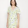 Woven Chiffon Wrap Dress - Robe De Jour - White/Light Blue -Anna Field 0ffb0503d5294821af2e041734af3458