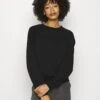 Anna Field Basic Clean Crew Neck Sweatshirt - Sweatshirt - Black -Anna Field 123aa54c262440c7b31f789147f33833