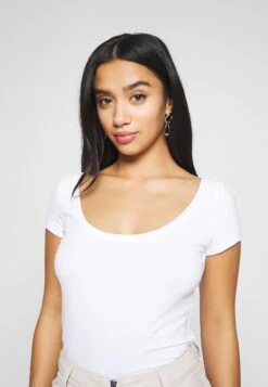 3 Pack - T-Shirt Basique - White/Black/Dark Grey -Anna Field 27efbe277c3e4cdb836849f52eb9962c