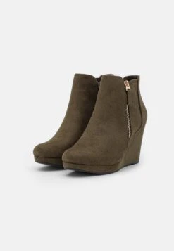 Bottines À Plateau - Khaki -Anna Field 27f3ff99d2fb4babbdf96ca6e72200cd