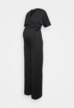 Short Sleeve Wrap Jumpsuit - Combinaison - Black -Anna Field 286fe87934f24d35b2bce0374302b708