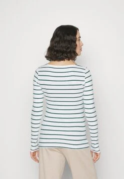 2 Pack - T-Shirt À Manches Longues - White/Dark Green -Anna Field 33ac090b55804fdcaf7580d1e83dbca6