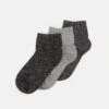 Anna Field Lurex Socks 3 Pack - Chaussettes - Grey/Black -Anna Field 3a9a8570f02344c6a4aefc39406ada84