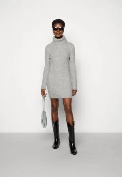 Anna Field Rollkragen Mini Strickkleid - Robe Fourreau - Grey -Anna Field 3ad9d0efa8934e3fb63d0313d3851072