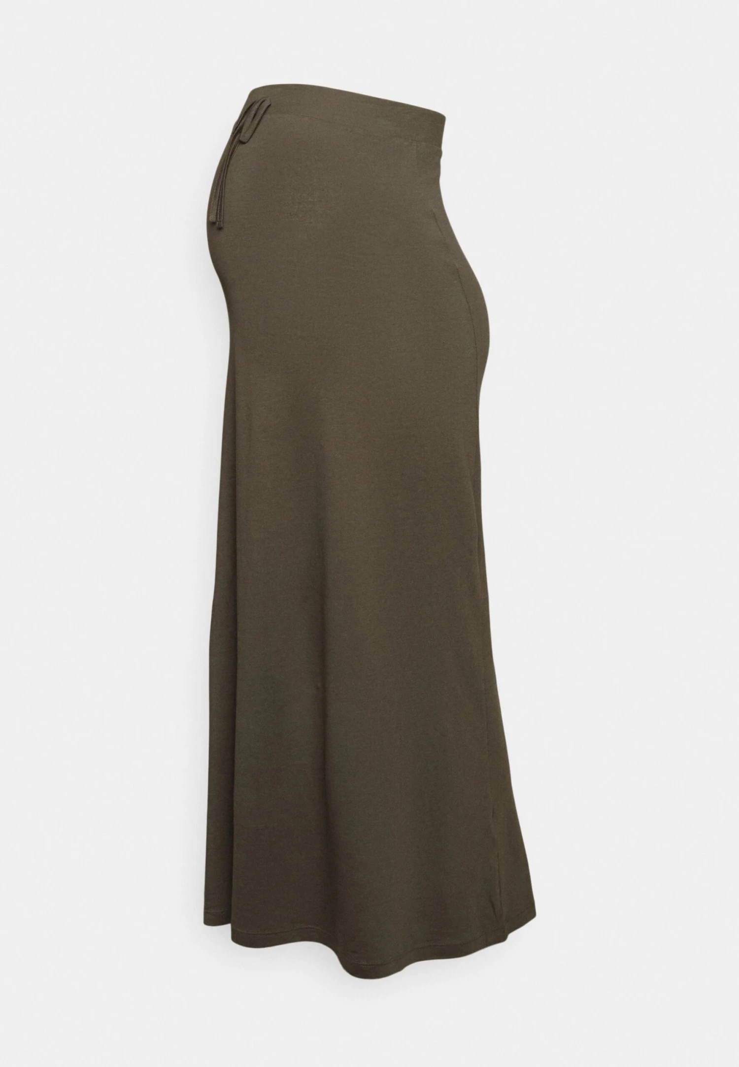 Maternity Maxi Skirt With Drawstring Waistband - Jupe Longue - 606 - Khaki 6 Maternity Maxi Skirt With Drawstring Waistband - Jupe Longue - 606 - Khaki â Image 4