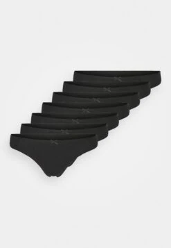 Anna Field Georgina 7Pp Thong Cotton - String - Black -Anna Field a6a3e2f300854de2b5b687b460d0f69a