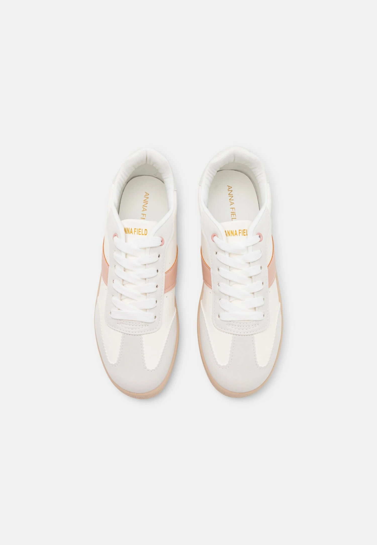 Anna Field Baskets Basses - White/Light Pink 8 Anna Field Baskets Basses - White/Light Pink – Image 6