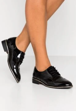 Anna Field Derbies - Black