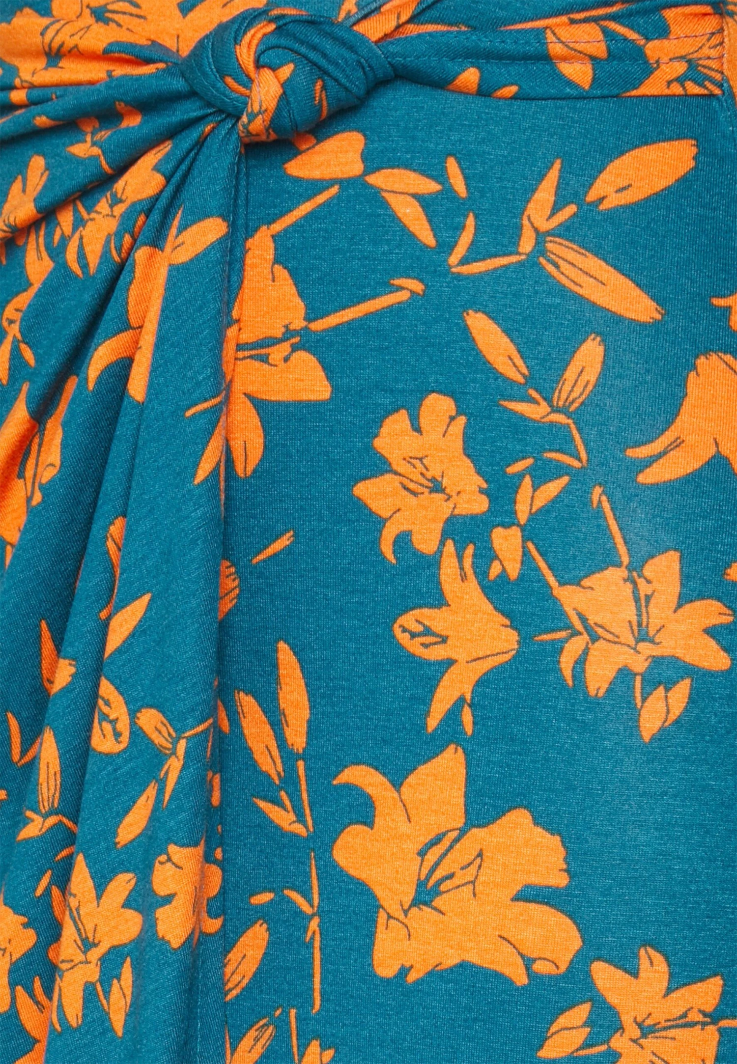 Anna Field Front Knot Midi Skirt - Jupe Crayon - Blue 5 Anna Field Front Knot Midi Skirt - Jupe Crayon - Blue – Image 3